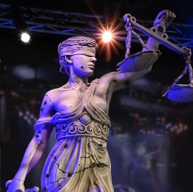 Lady Justice Metallica Rock Ikonz On Tour Statue by Knucklebonz